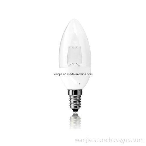 3 Watt Clear Dimmable LED Candle Lamp